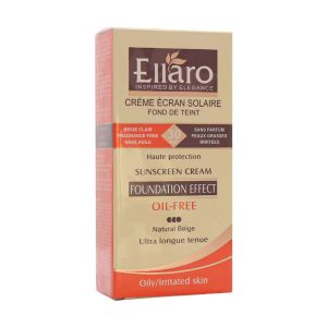 کرم ضد آفتاب کرم پودری الارو SPF30 (بژ روشن) مناسب پوست چرب و جوشدار ۴۰ میلی ‎لیتر
