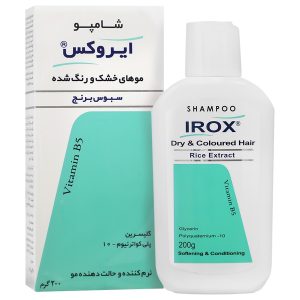 شامپو سبوس برنج ایروکس مناسب موهای خشک و رنگ شده ۲۰۰ گرم