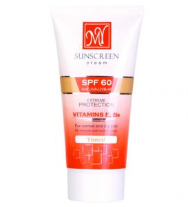 کرم ضد آفتاب بی رنگ SPF60 مای مناسب پوست خشک و معمولی ۵۰ میلی لیتر