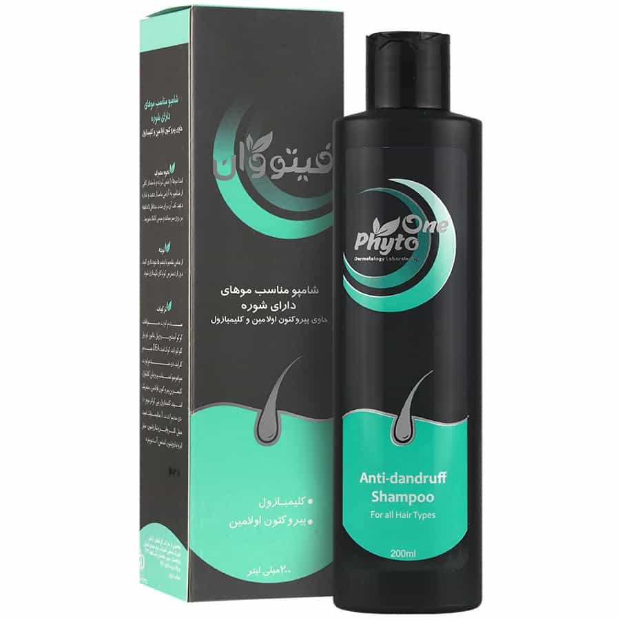 شامپو ضد شوره انواع مو فیتو وان ۲۰۰ میلی لیتر