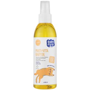 روغن بچه ویتامینه بیبی فرست مناسب انواع پوست ۲۰۰ میلی لیتر