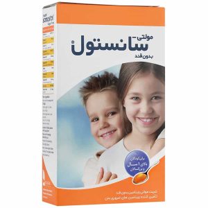 شربت مولتی سانستول بدون قند با طعم پرتقال (برای کودکان بالای 1 سال و بزرگسالان) 155 میلی لیتر