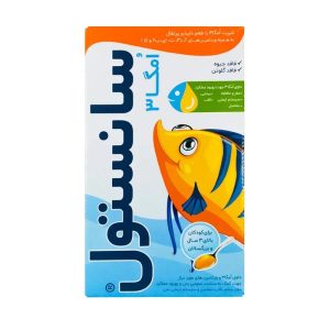 شربت سانستول امگا3 (برای کودکان بالای 3 سال و بزرگسالان) 155 میلی لیتر با طعم پرتقال