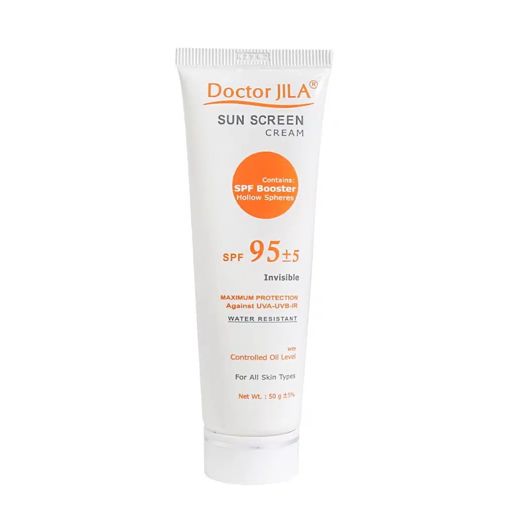 کرم ضد آفتاب بی رنگ SPF95 دکتر ژیلا مناسب انواع پوست ۵۰ گرم - تصویر 2