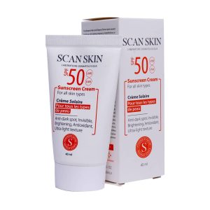 کرم ضدآفتاب ضد لک اسکن اسکین با SPF50 مناسب انواع پوست 40 میلی لیتر