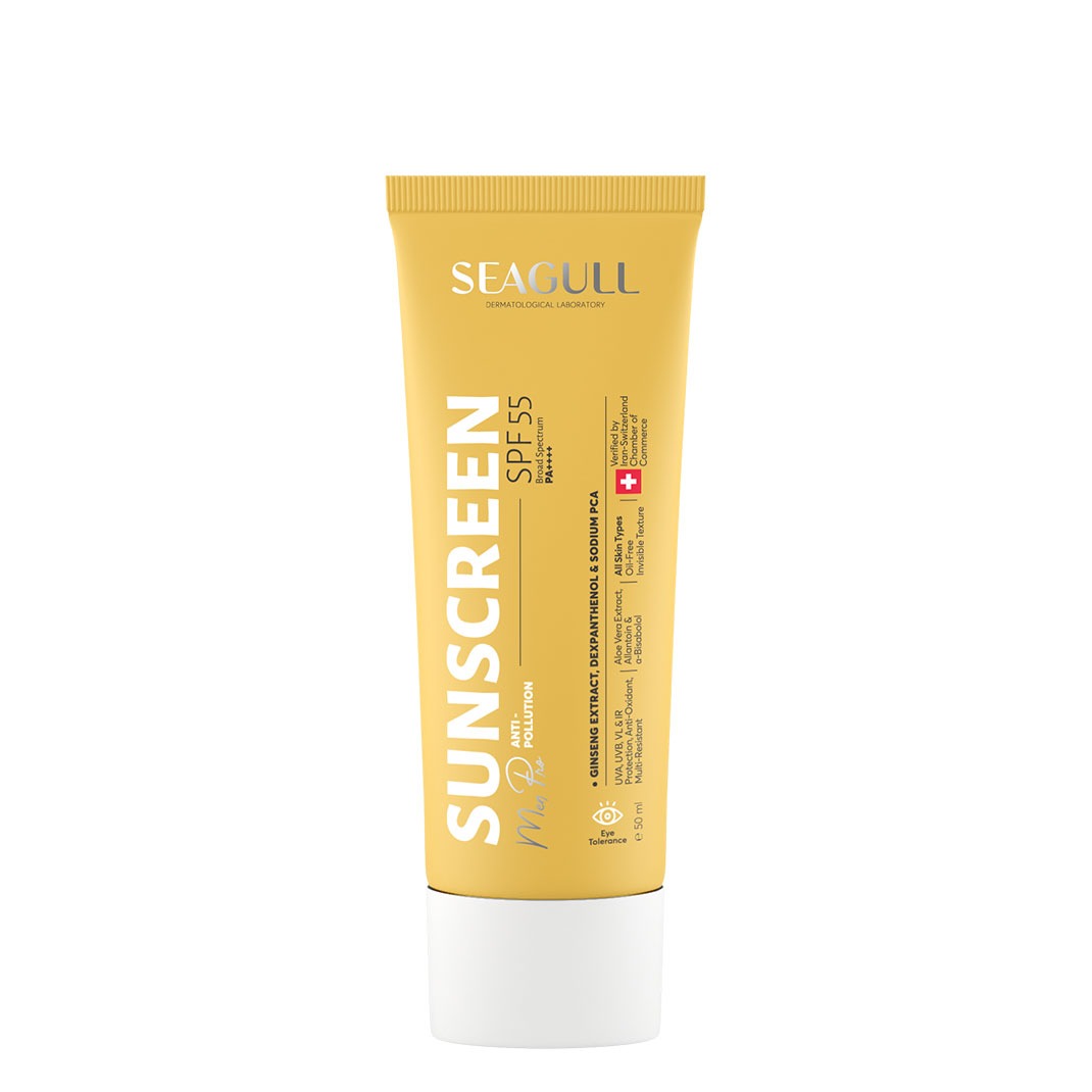 کرم ضدآفتاب فاقد رنگ آقایان SPF55 سی گل مناسب انواع پوست ۵۰ میلی لیتر - تصویر 2