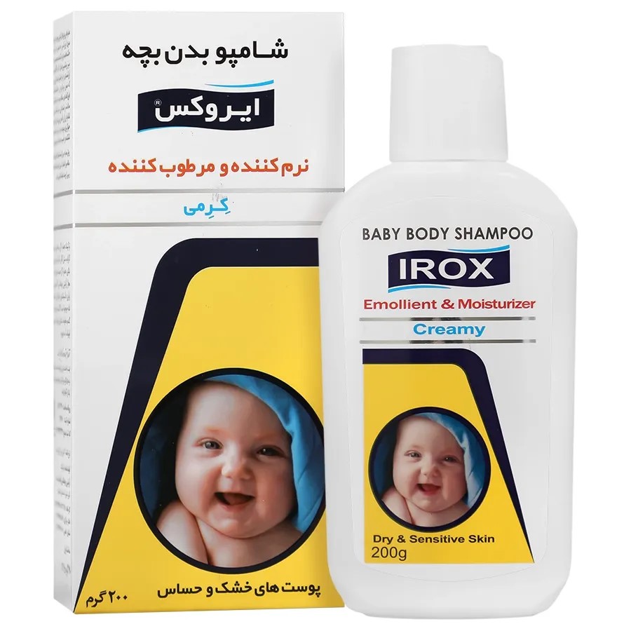 شامپو بدن کرمی بچه ایروکس (نرم کننده و مرطوب کننده) ۲۰۰ گرمی