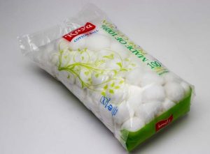 پنبه توپک سفید رایا (RAYA) 100 گرم