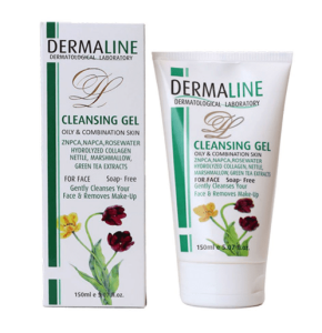 شوینده پوست های چرب و مختلط درمالاین (DERMALINE) حجم 150 میلی لیتر