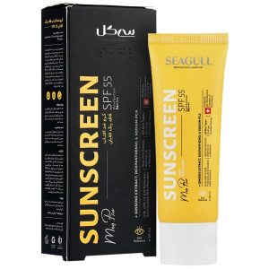 کرم ضدآفتاب فاقد رنگ آقایان SPF55 سی گل مناسب انواع پوست ۵۰ میلی لیتر