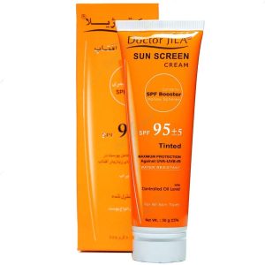 کرم ضد آفتاب رنگی دکتر ژیلا SPF95+5 مناسب انواع پوست ۵۰ گرم