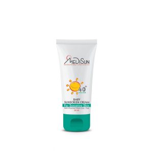کرم ضدآفتاب کودک SPF40 مخصوص پوست حساس مدیسان ۵۰ میلی لیتر