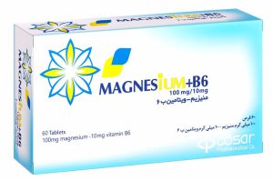 قرص منیزیم + ب ۶ ویتامدیک 60 عددی