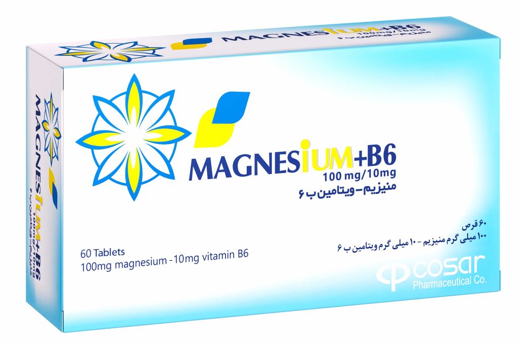 قرص منیزیم + ب ۶ ویتامدیک 60 عددی