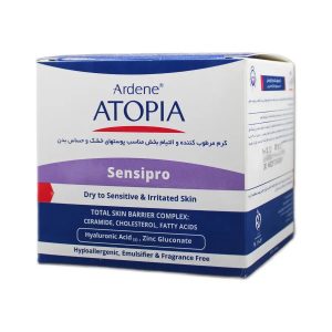 کرم مرطوب کننده و التیام بخش سنسی پرو آتوپیا آردن مناسب پوستهای خشک و حساس 150 میلی لیتر