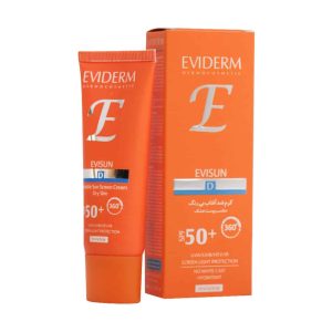 کرم ضد آفتاب رنگی (بژ روشن) SPF50 پوست خشک اویدرم ۴۰ میلی لیتر